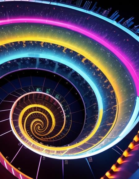 Abstract Spiraling Pattern: Captivating Visual Design