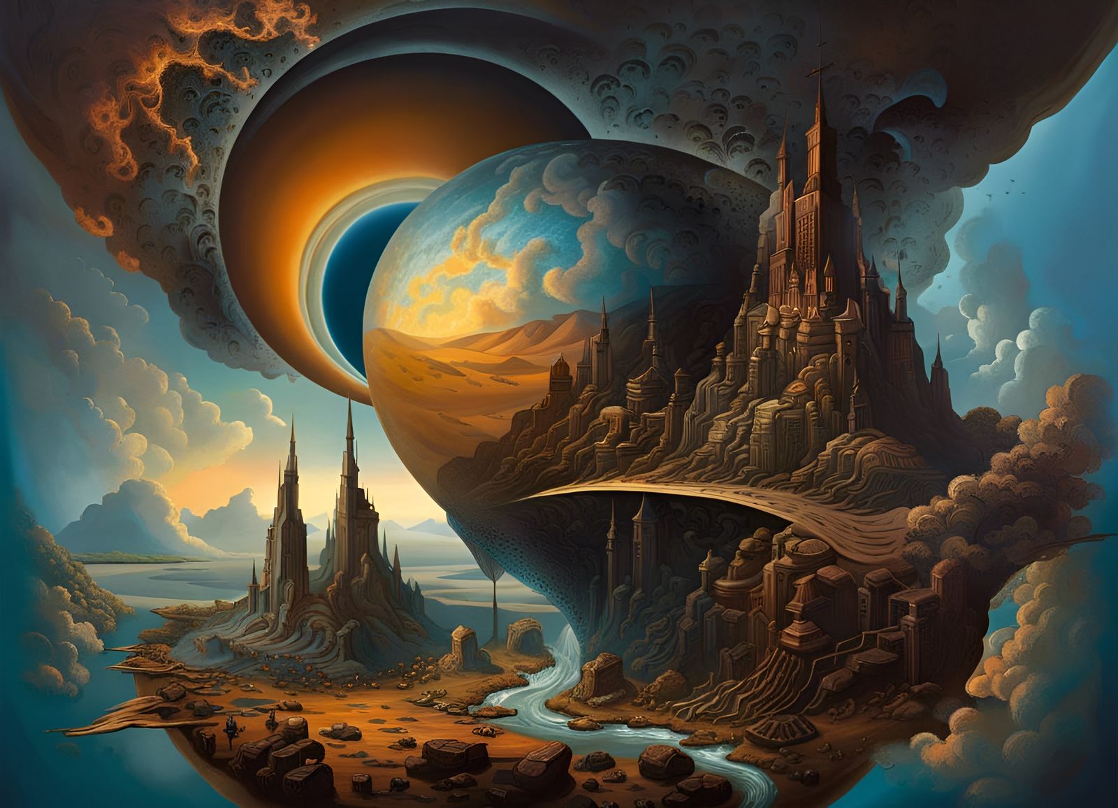 Ominous Nebula in Day of the Dead Style