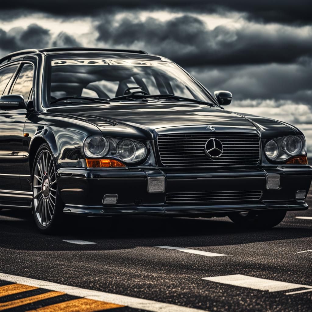 Hyperrealistic Car on Runway in Cinematic Style