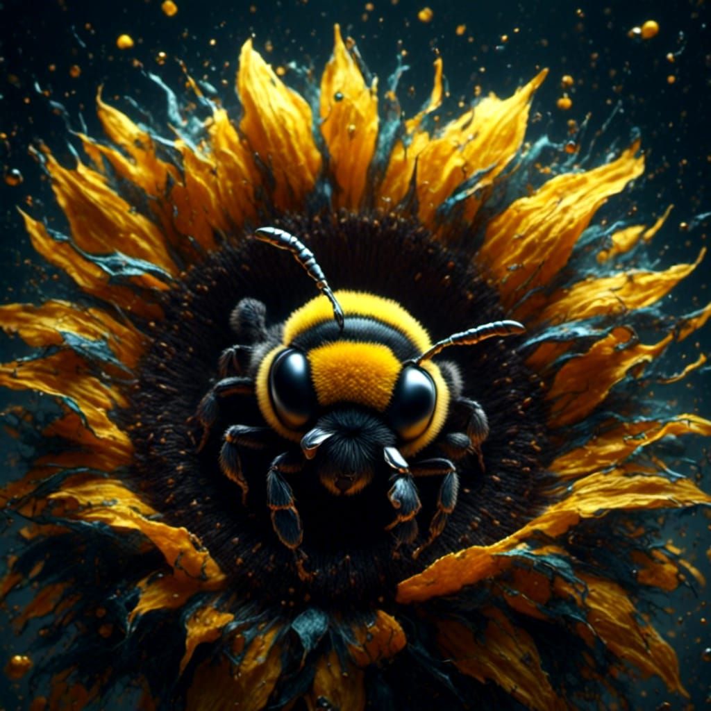 Bee careful sniffing flowers this year!