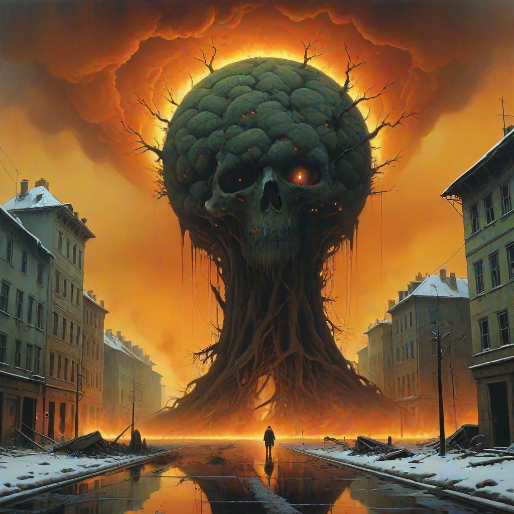 Cyberpunk Apocalypse Unfolds in Hyper-Realistic Detail