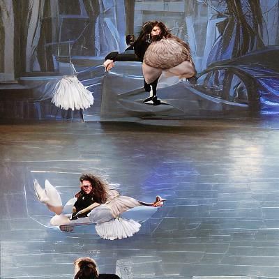 Hagrid Does Swan Lake: A Hyperrealistic Ballet