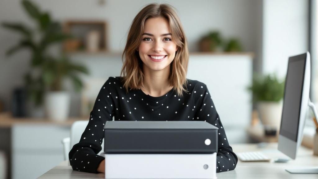 Professional Woman Portrait in Digital Painting Style