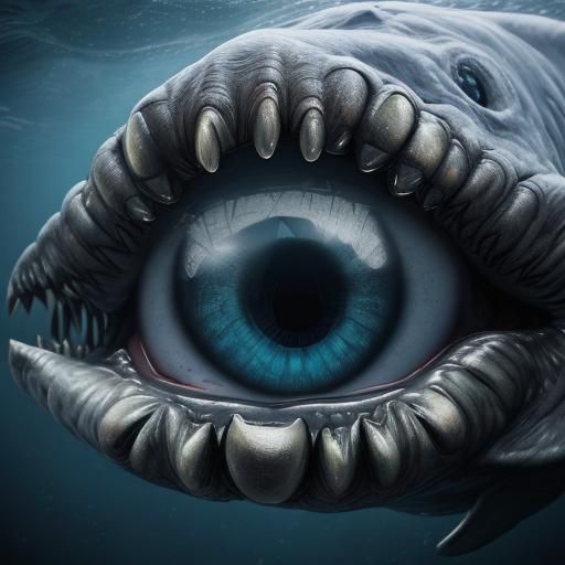 Gigantic One-Eyed Bloop Cryptid Stares Intensely