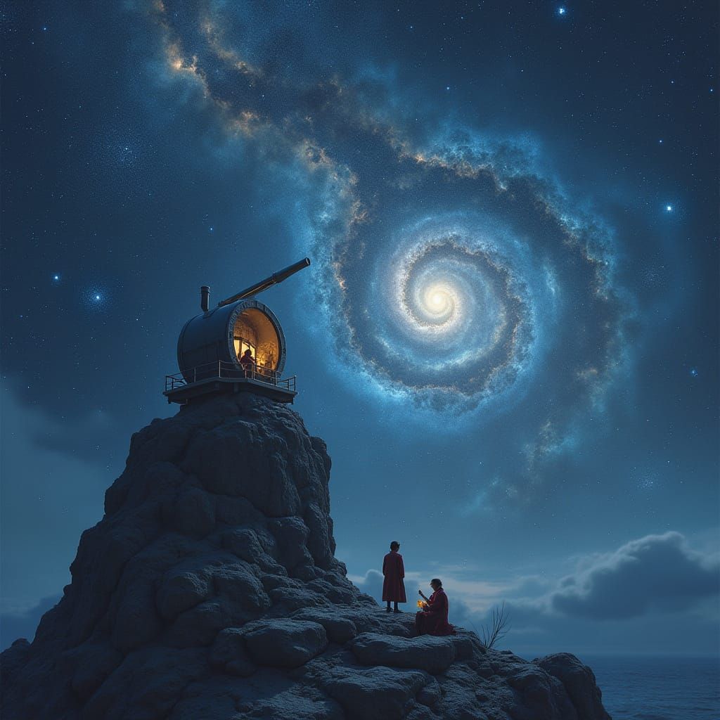 Surreal Cosmic Observatory on Crystal Mountain