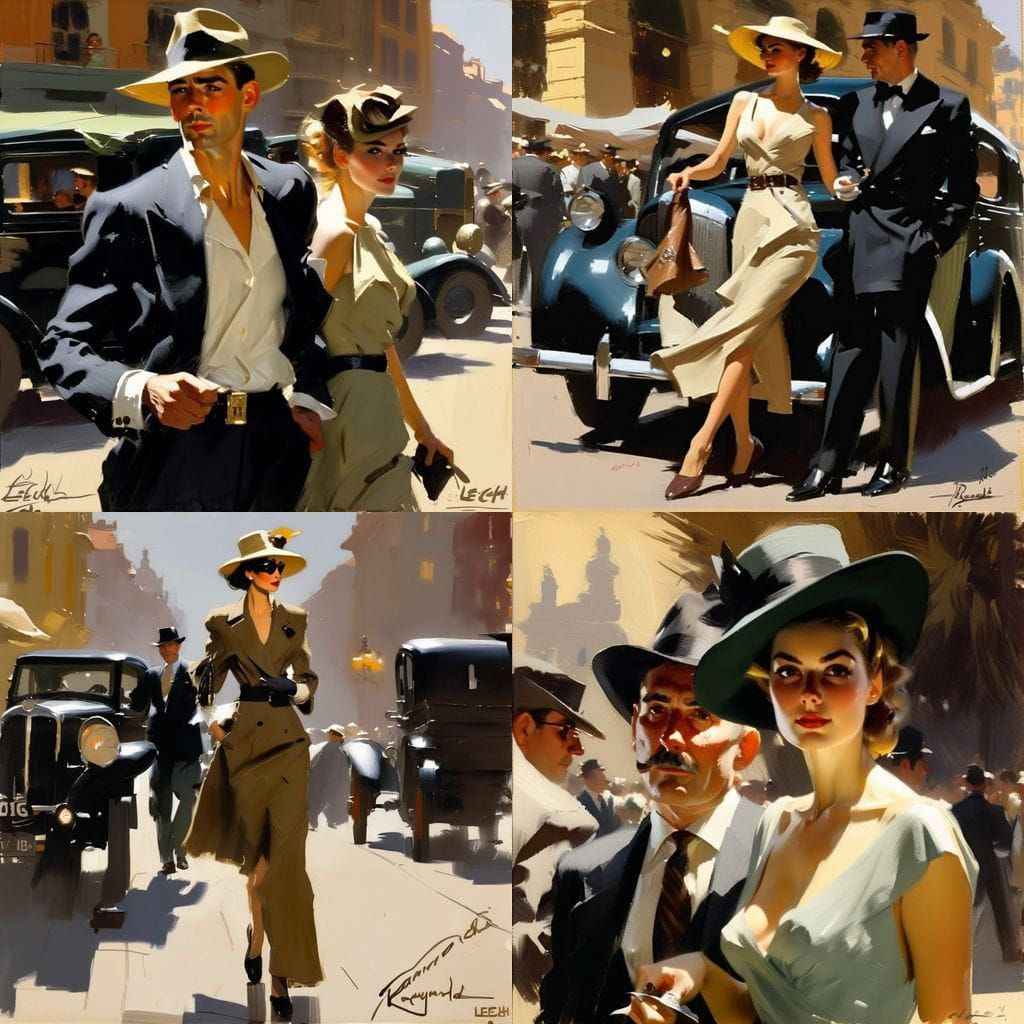 Painting in a Dynamic Expressionist Style