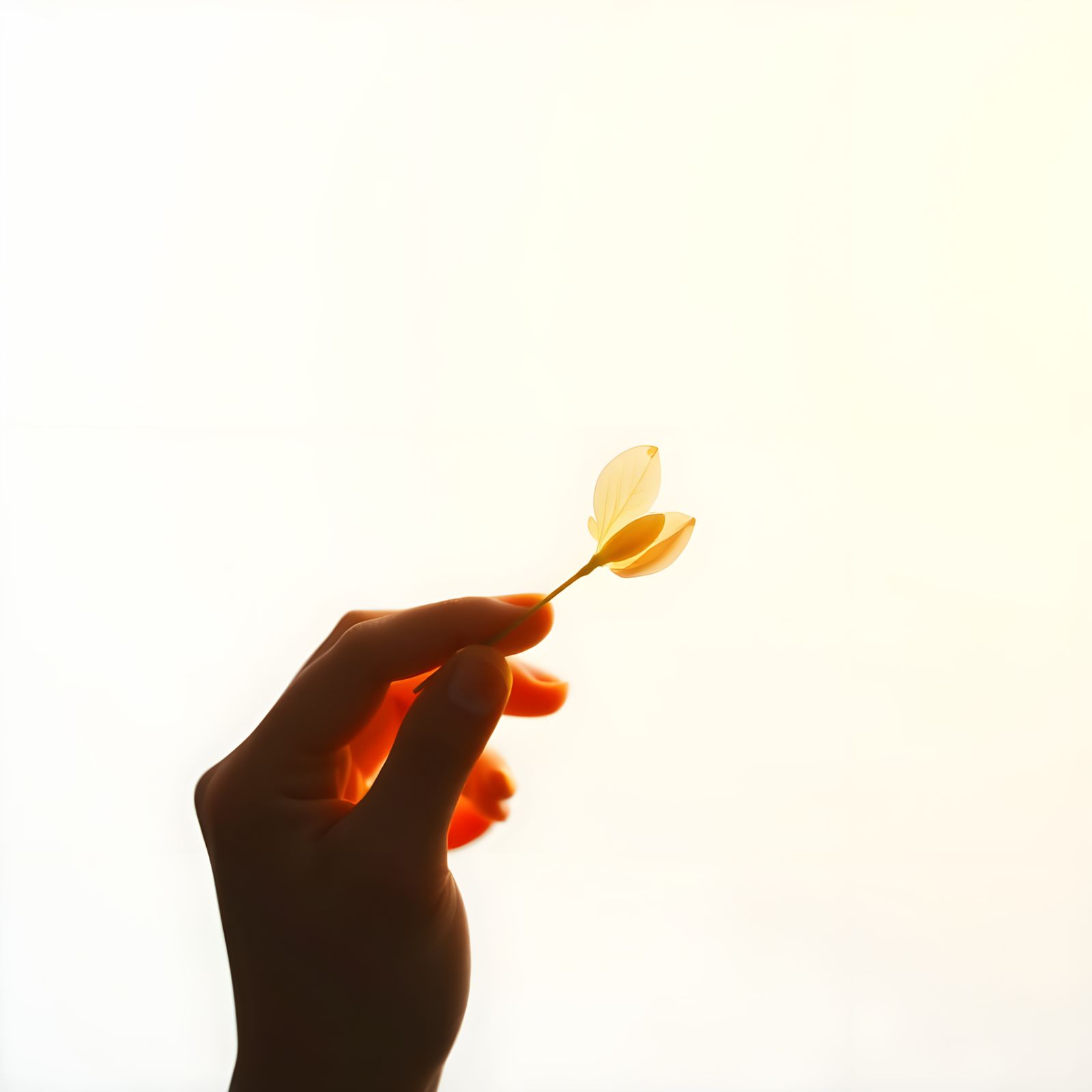 Minimalist White Light Against White Background