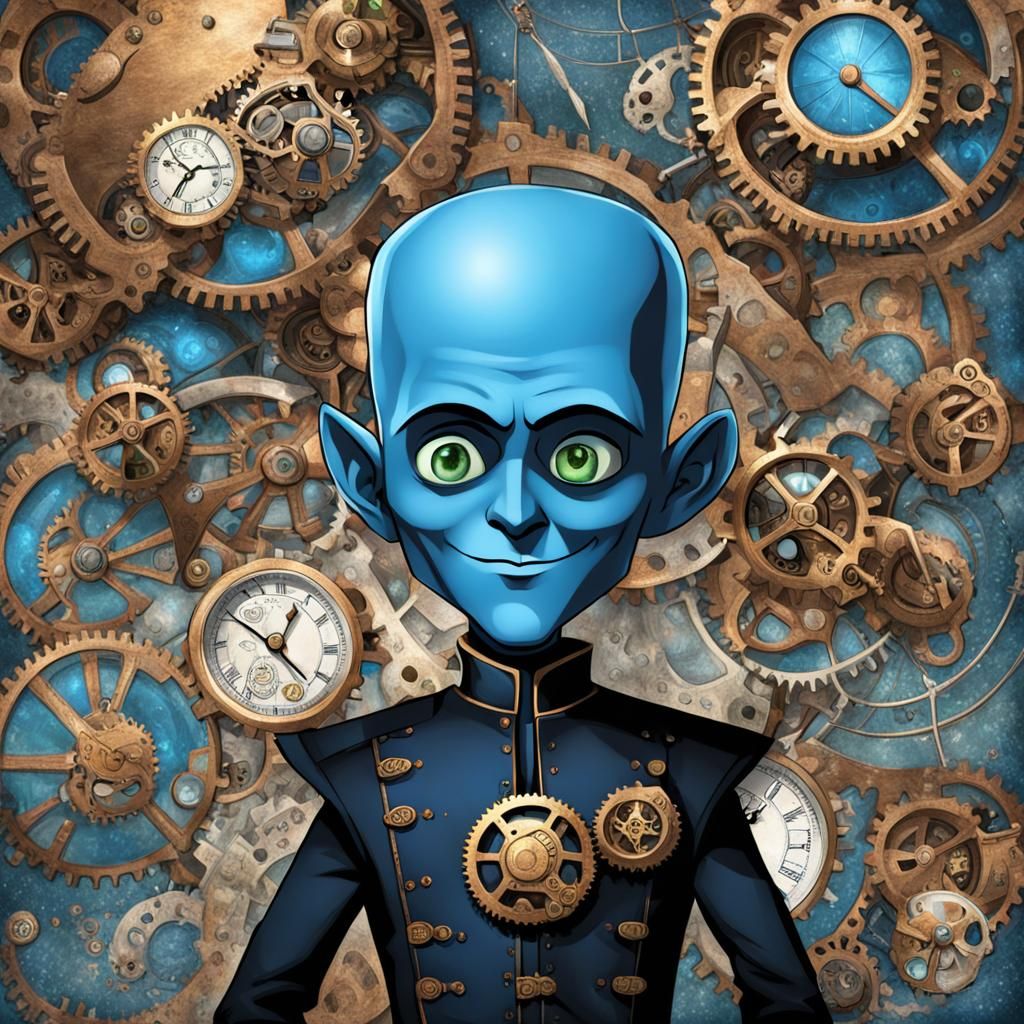 Steampunk Megamind Character Design