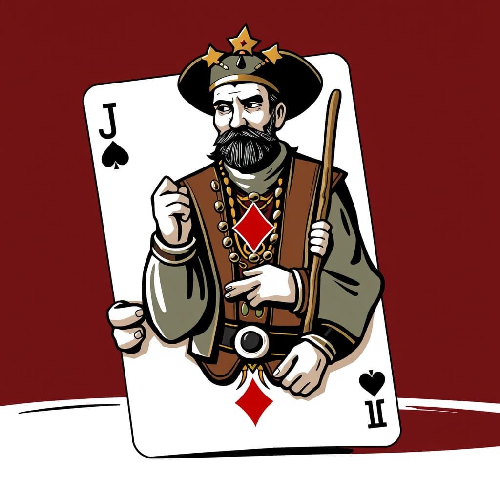 Jack of Spades as a Western Gambler