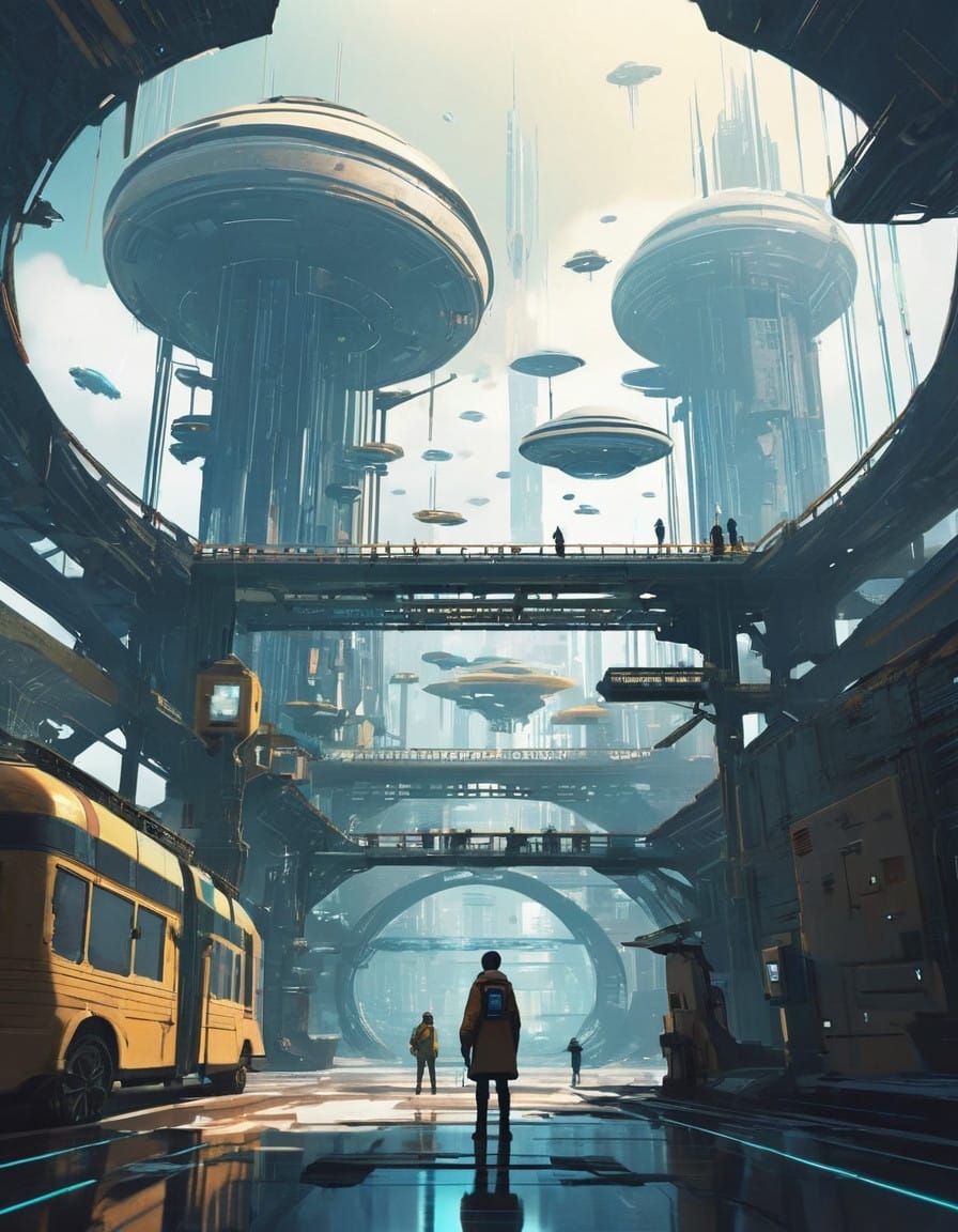Cyberpunk Utopia Unveiled in Futuristic Metropolis