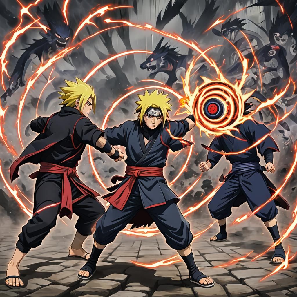 Epic Battle: Sharingan Deidara vs Rinnegan Sasuke