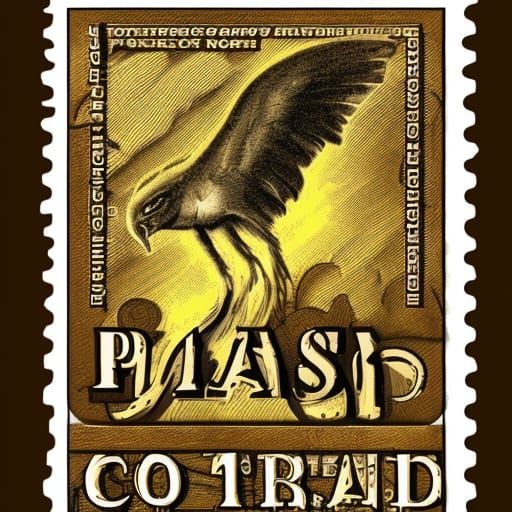 Detailed 3D Typography Stamp Design