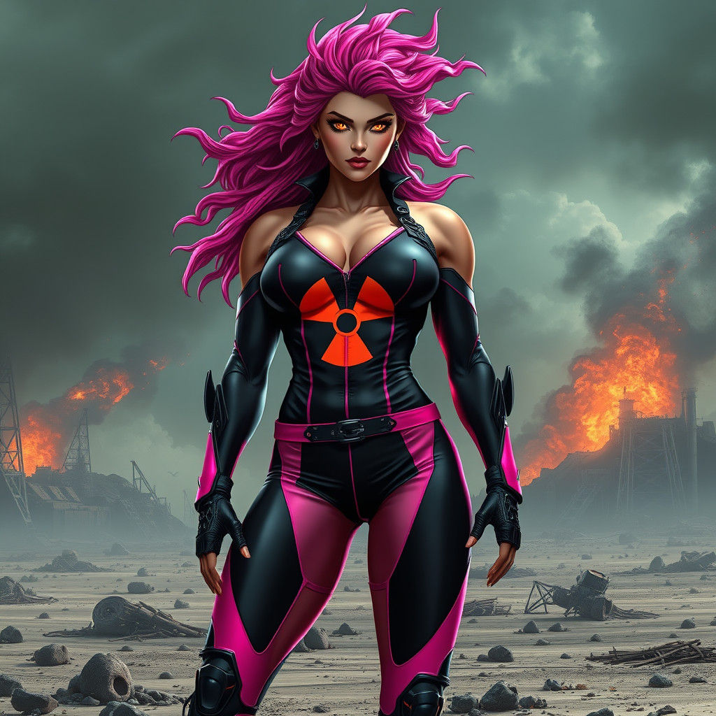 Nuclear Wasteland Girlfriend: Sci-Fi Manga Art