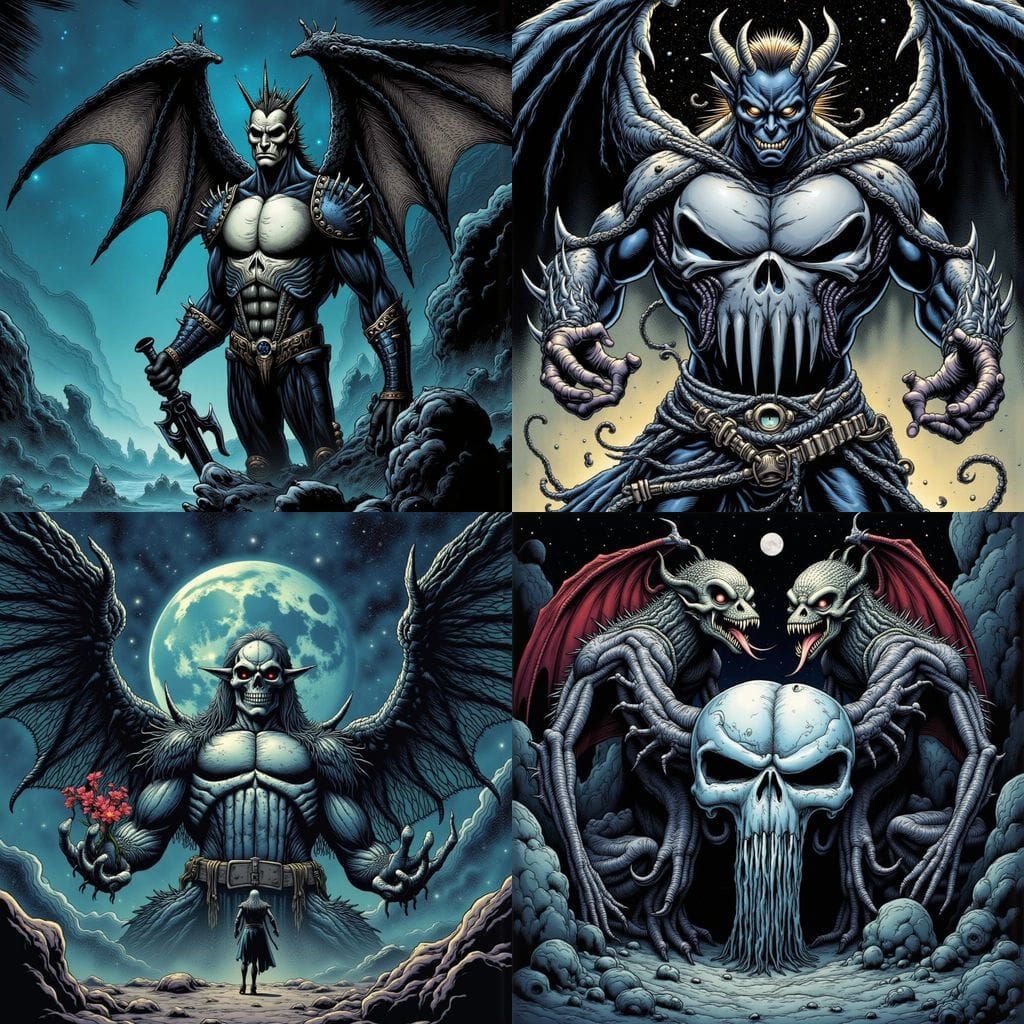 The Punisher Meets Gargoyles Under Galactic Skies