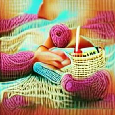 Cozy Knitting Scene for Relaxation