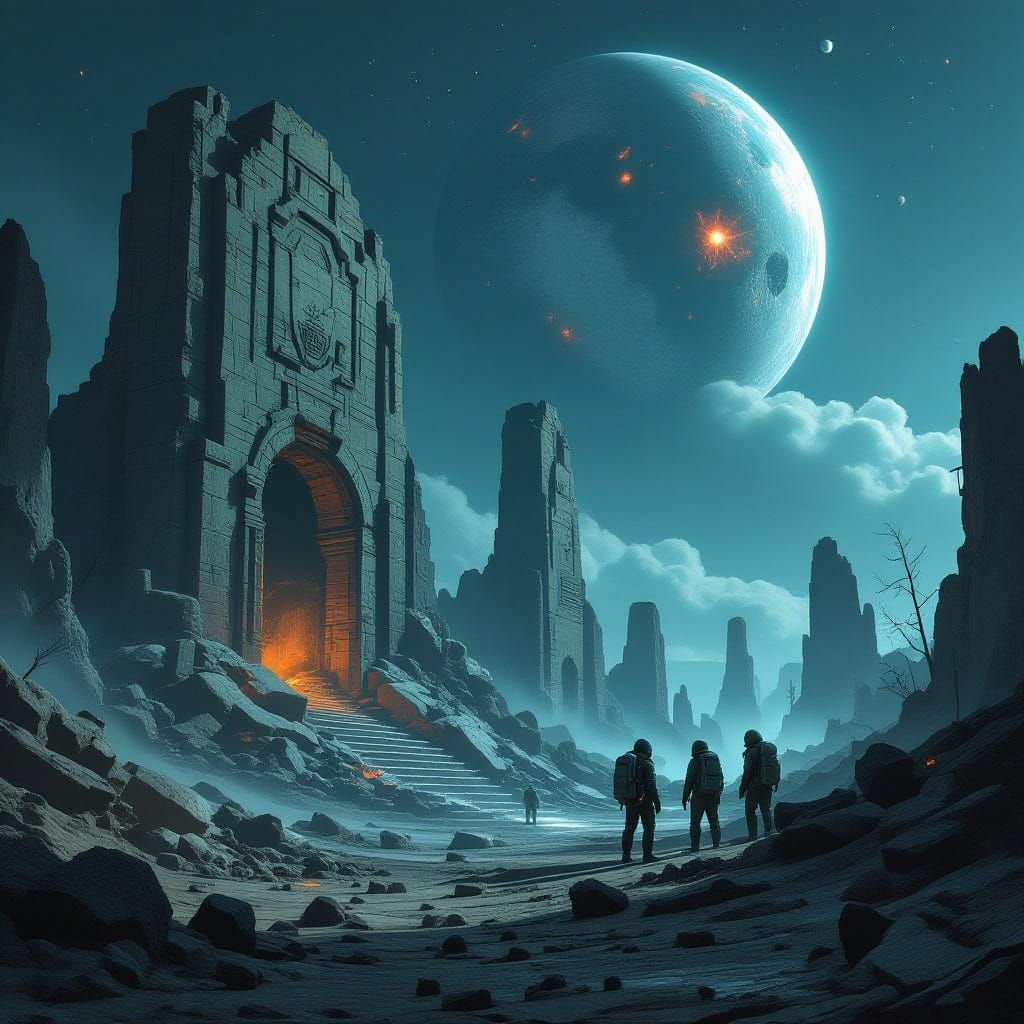 Abandoned Alien Ruins in Nuclear Wasteland