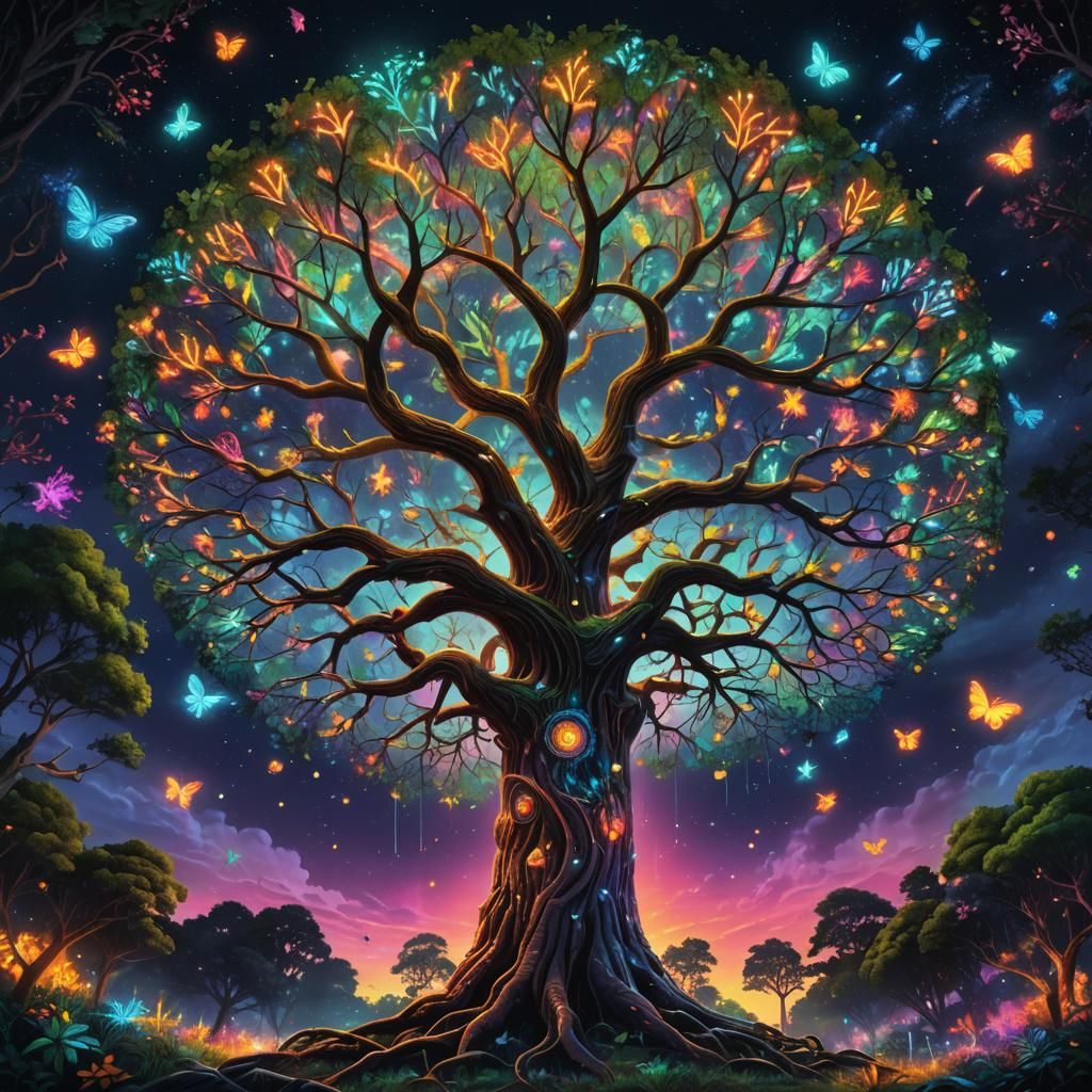 The glowing tree