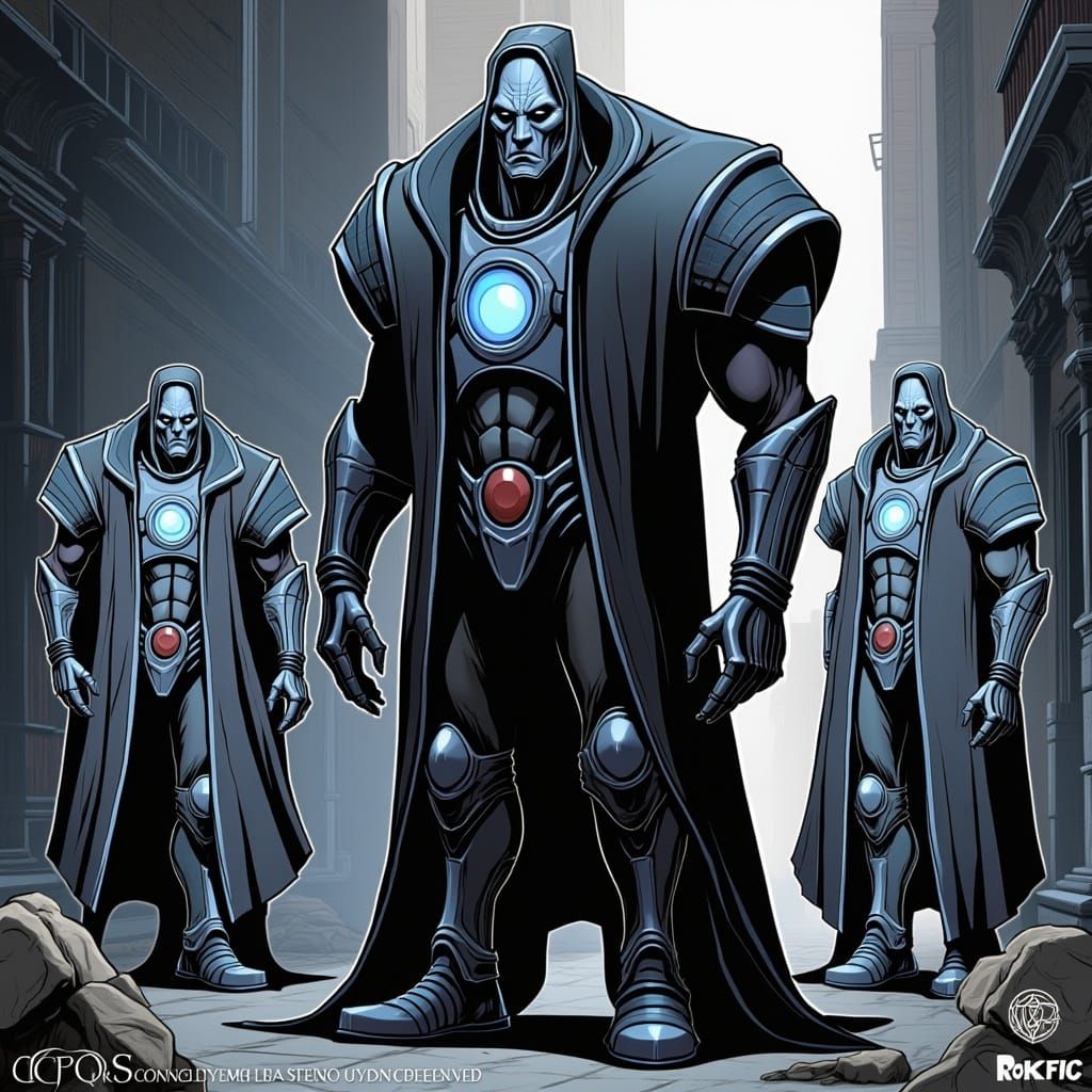 Cyberman in Classic Cyberpunk Style