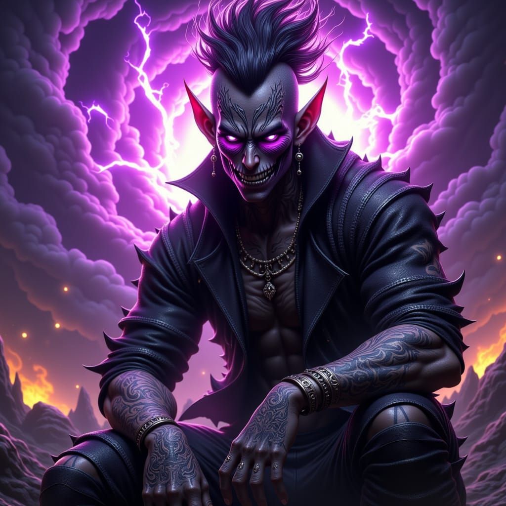 Mystical Fae Warrior in Dark Fantasy Art Style