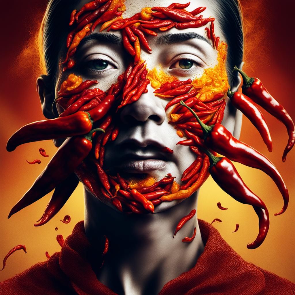 Chili Pepper Woman: A Surreal Masterpiece