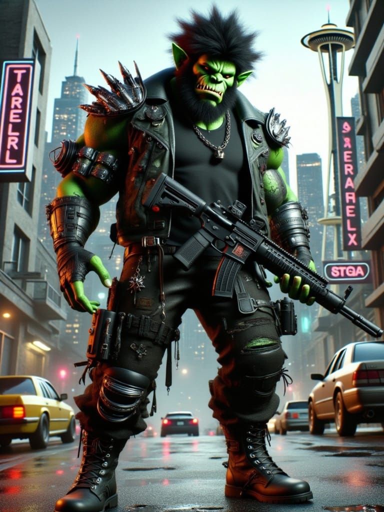 Thunk - Orc Merc Shadowrunner