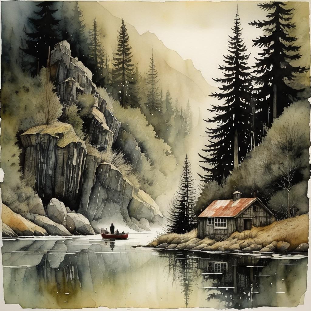 Otherworldly Watercolors in Maximalist Style