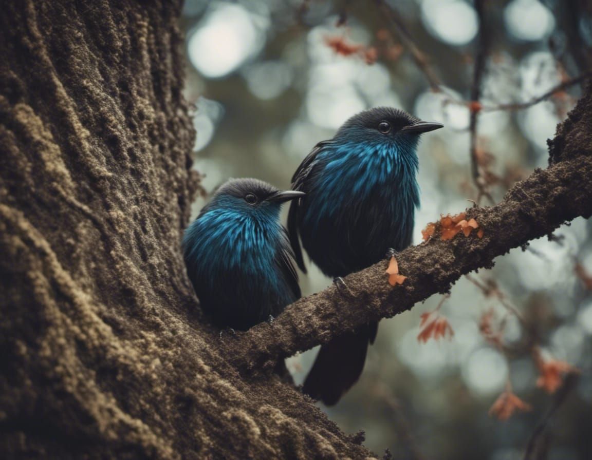 Two Birds in a Tree, Macabre Style