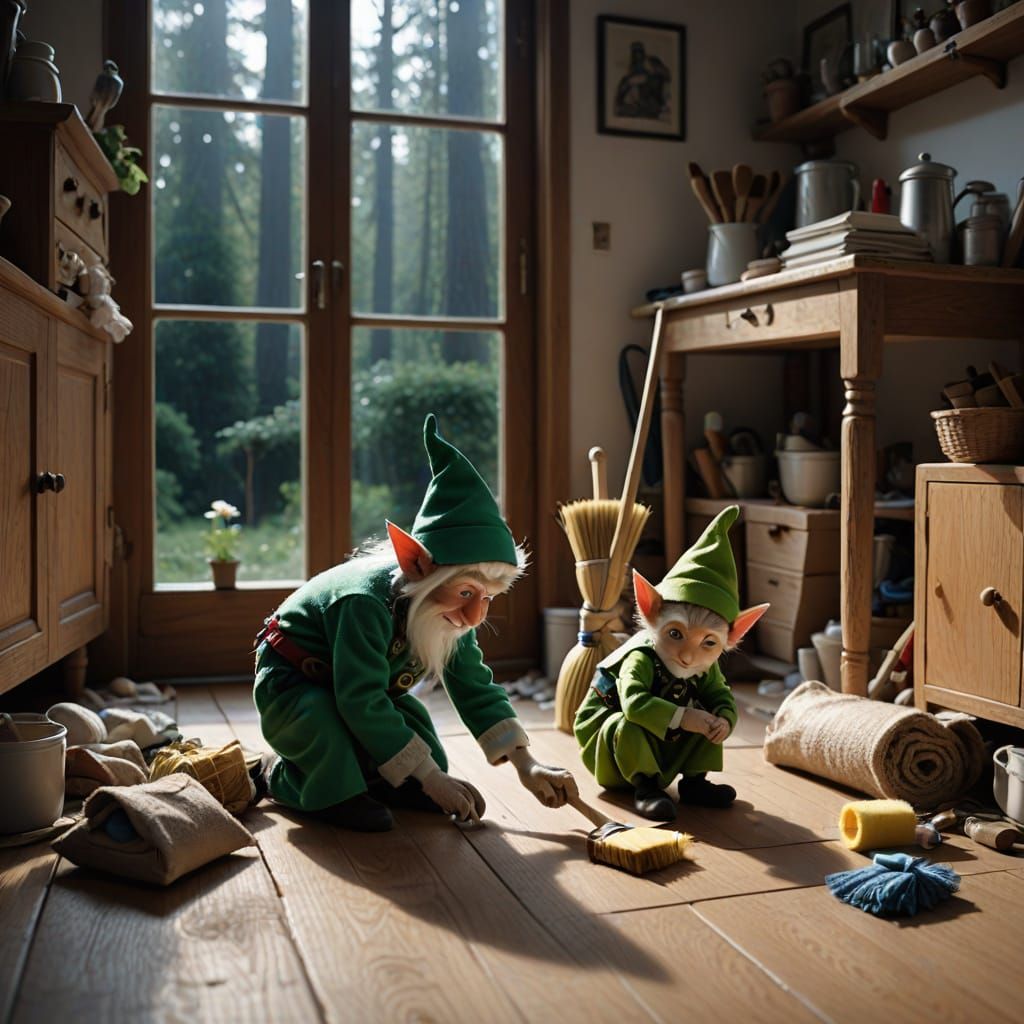 Magic Elves Clean House While You Sleep