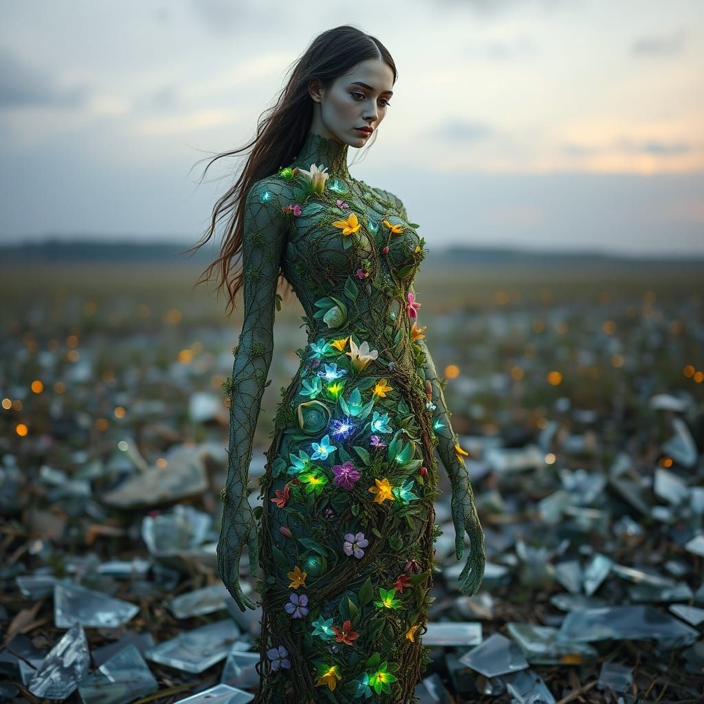 Surreal Eco-Art: Woman as Interconnected Ecosystem