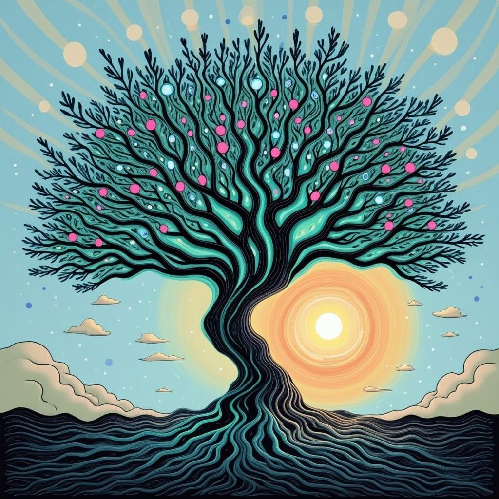 <lora:ALIEN MOOOON:1.0> Squares made by dabbing thick paint ...