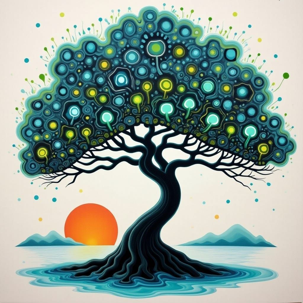 <lora:ALIEN MOOOON:1.0> Squares made by dabbing thick paint ...