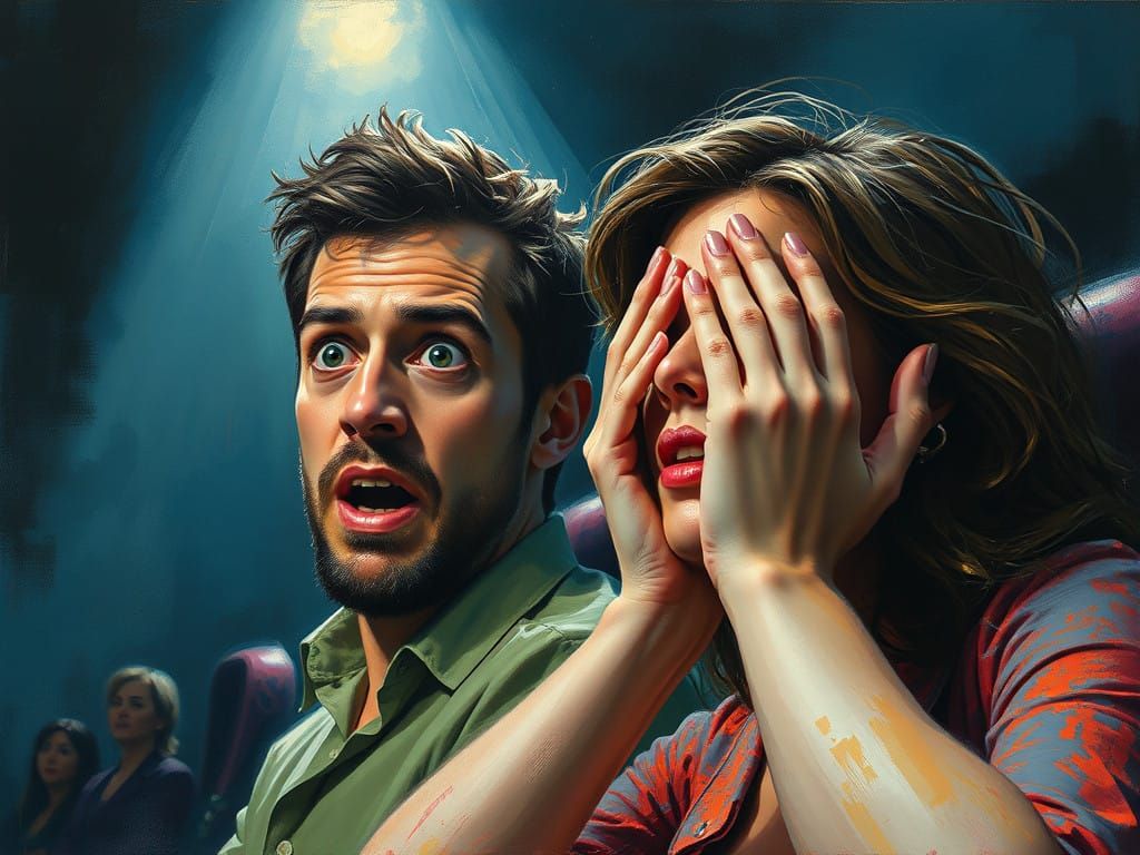 Man of Horror in a Cinema