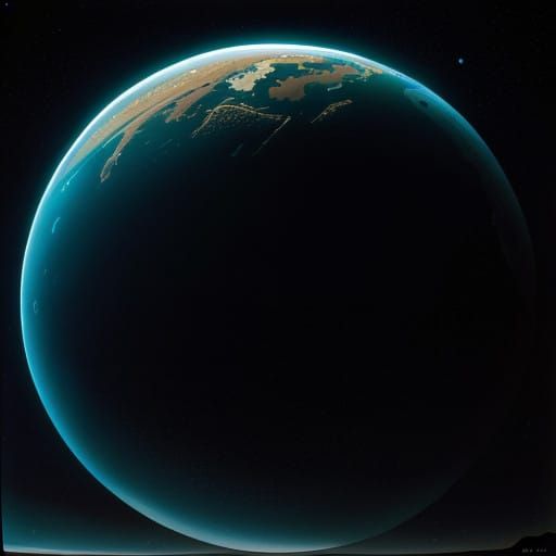 Serene Lunar Landscape Illuminated by Earth