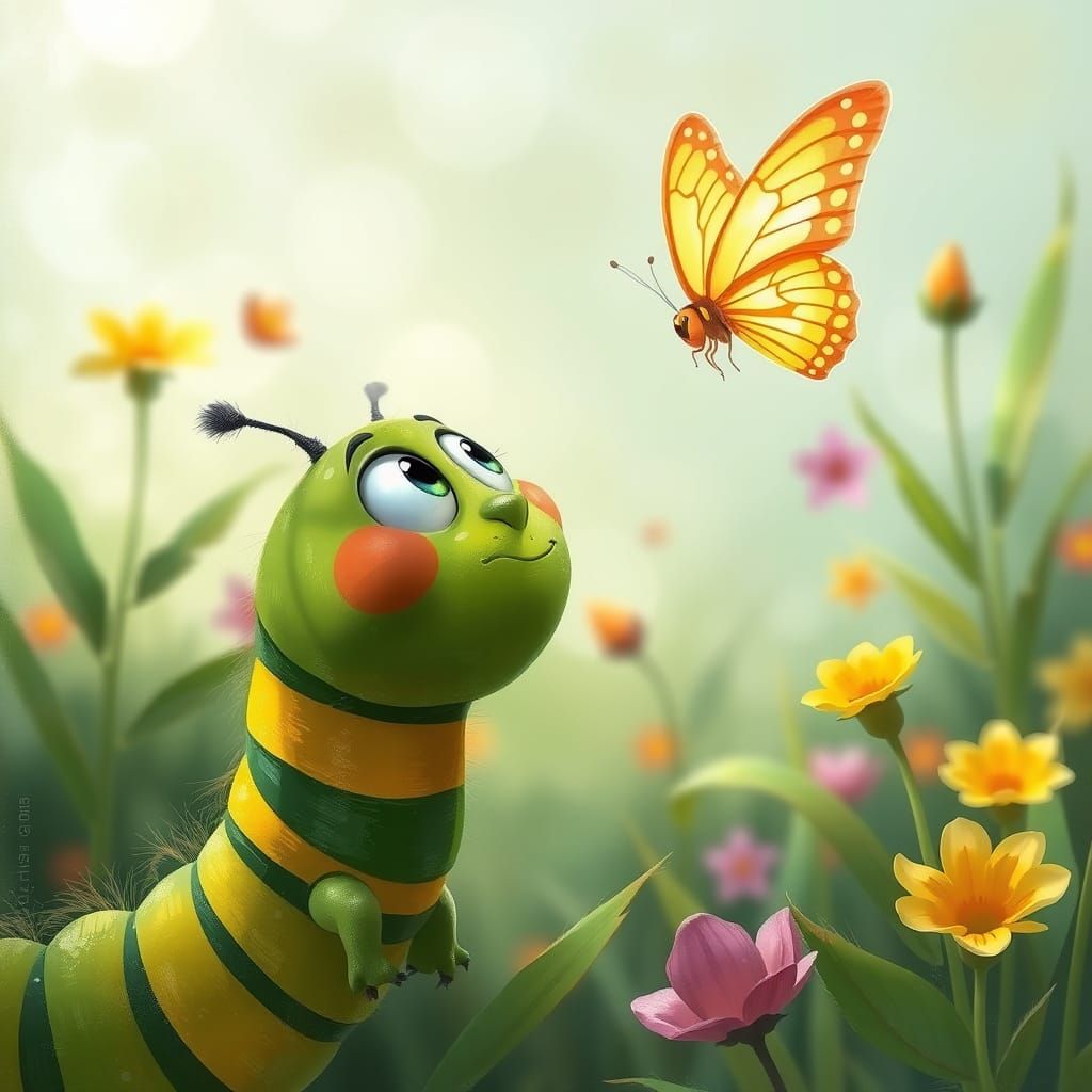 Excited caterpillar 1