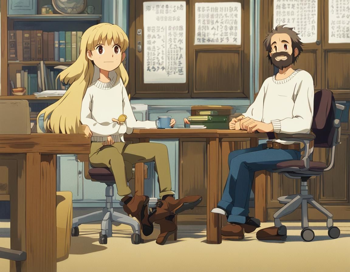 Whimsical Studio Ghibli-Inspired Anime Key Visual