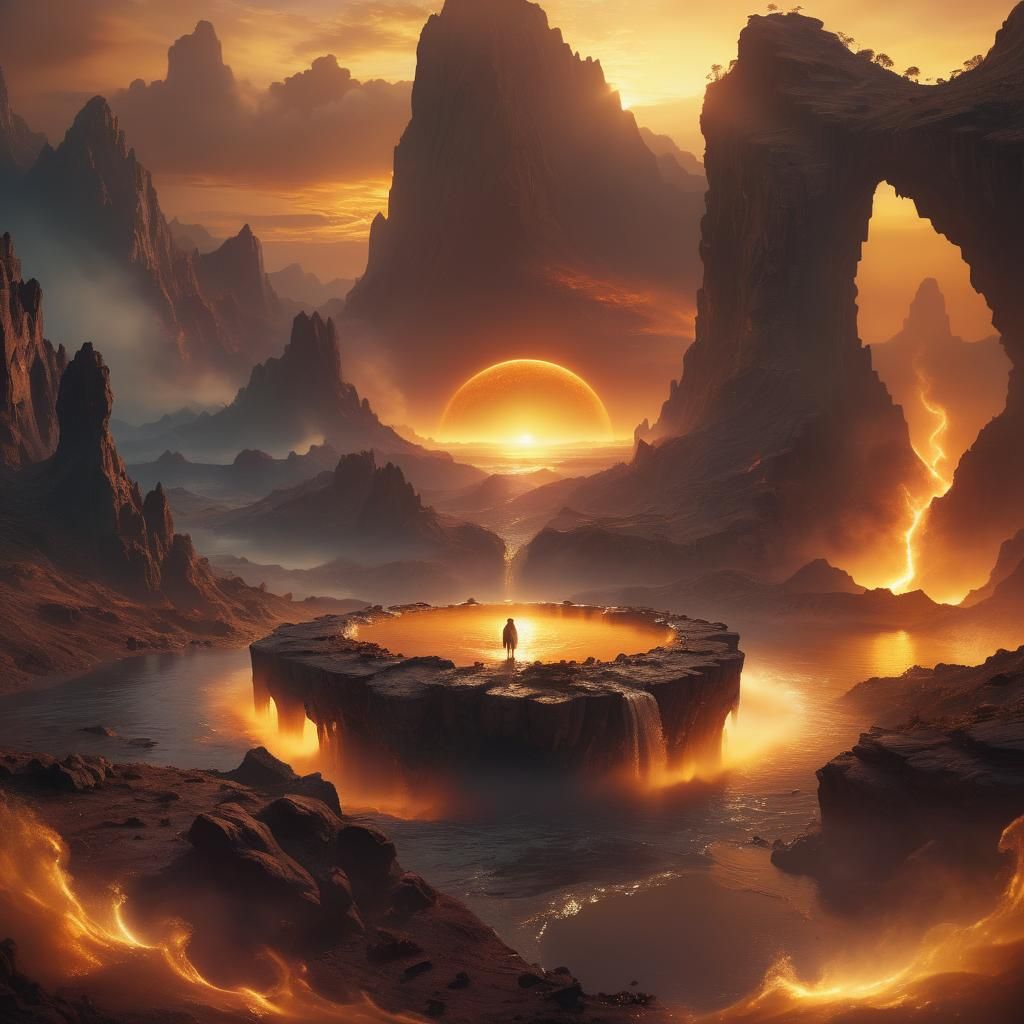 Elemental Embodiment in a Cinematic Digital Painting