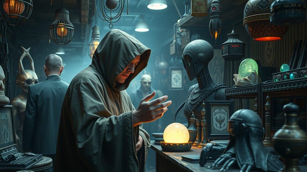 Intergalactic Market: Dark Fantasy Film Noir