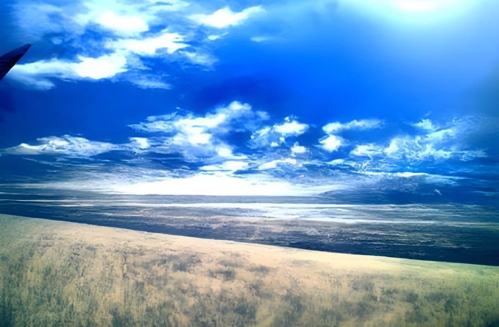 A Young Pilot Takes Flight into a Vibrant Sky
