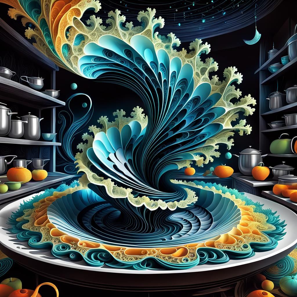 Magical Kitchen: Abstract Vector Fractal Art