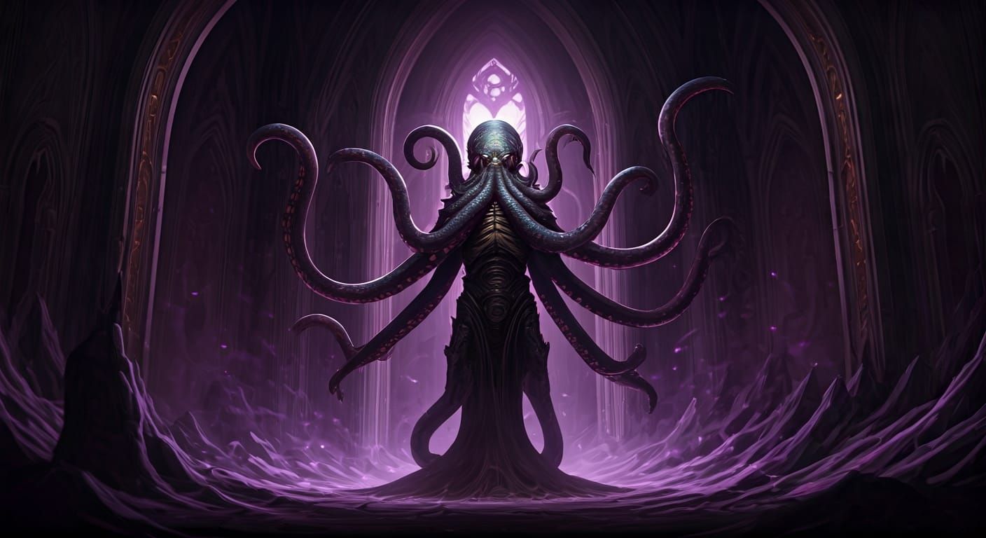 Illithid in Biomechanical Dark Futurism