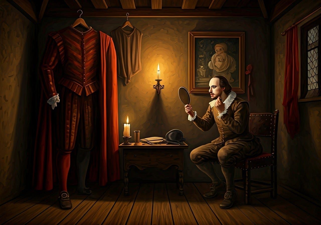 Renaissance Actor Prepares for the Stage