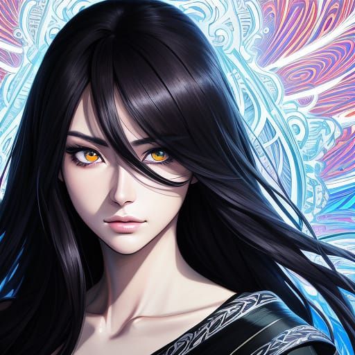 Anime Artist Draws Beautiful Woman's Face