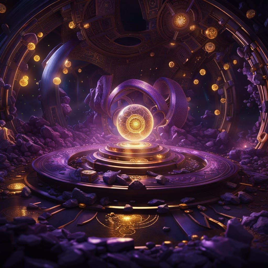 Infinite Power in Multiverse Chaos: Dark Fantasy Art