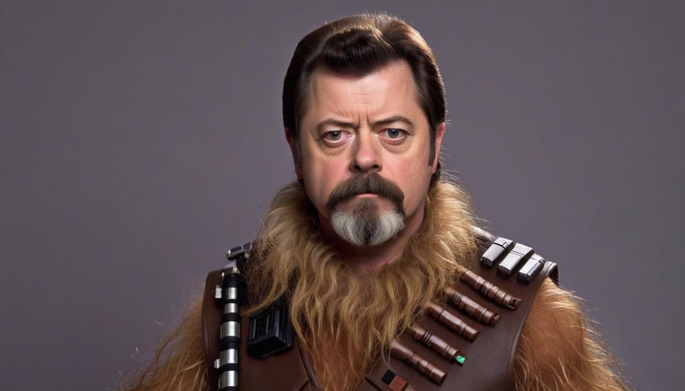 Nick Offerman as a wookie