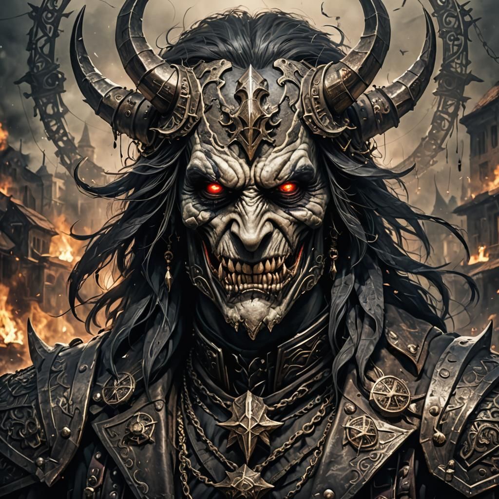 Dancing Devil Cartoon Illustration