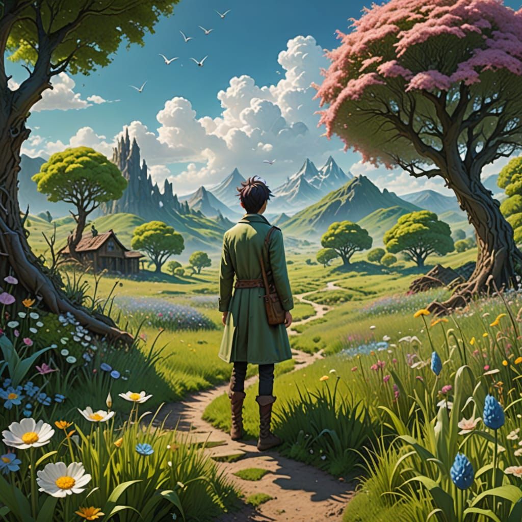 fantasy dreamy character