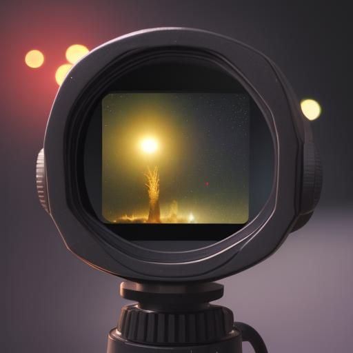 Thermal Scan with Bokeh Effect, Romantic Style