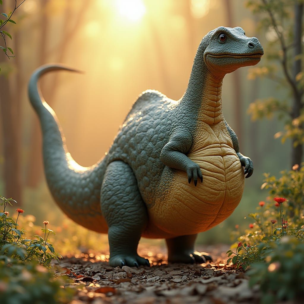 Gaseous Apatosaurus Farts Proudly in Hyper-Detailed 8K