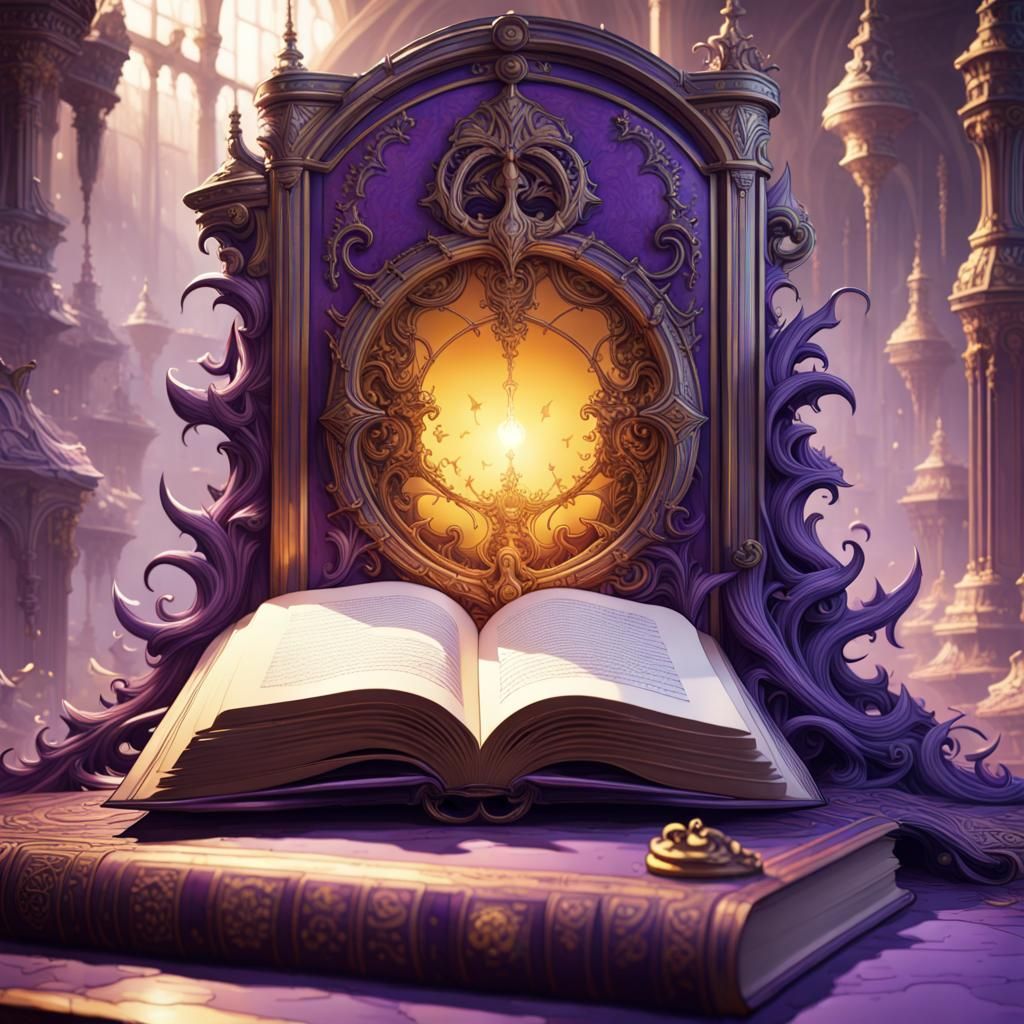 Fantasy Book with Sentimental Value, Dark Fantasy Art