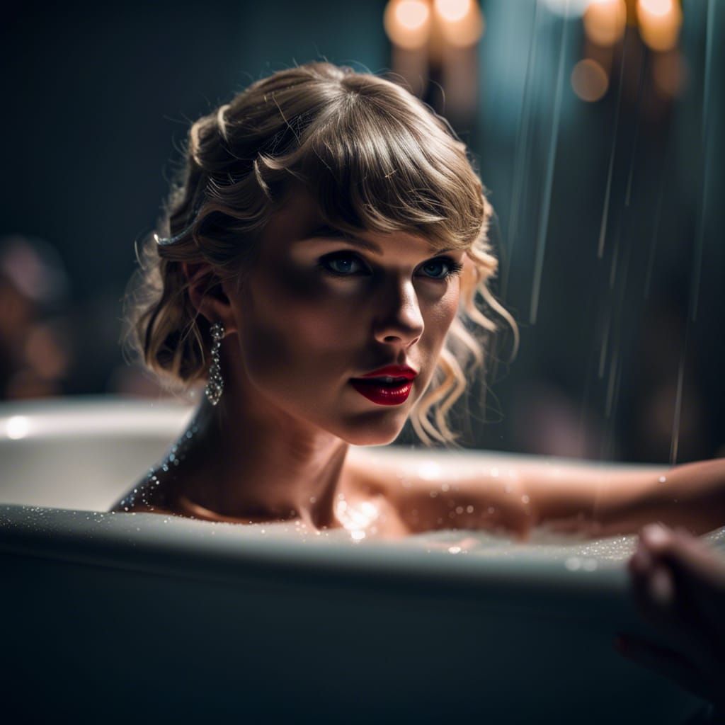 Hyperrealistic Concert Scene with Bathtub